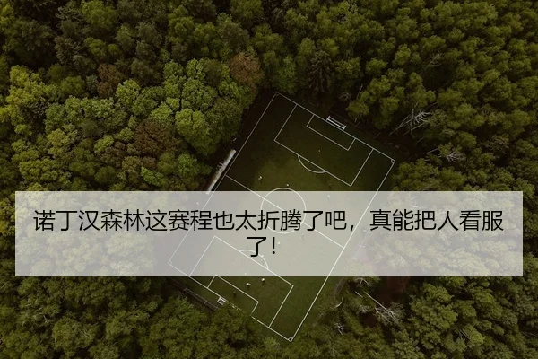 诺丁汉森林这赛程也太折腾了吧，真能把人看服了！